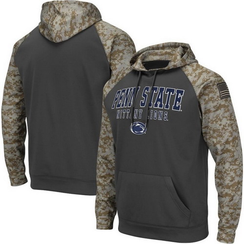 Personalized Penn State Nittany Lions Gray Camo Men’s Pullover Hoodie