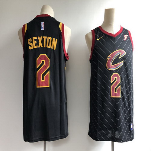Personalized Cavaliers 2 Collin Sexton Black Swingman Jersey