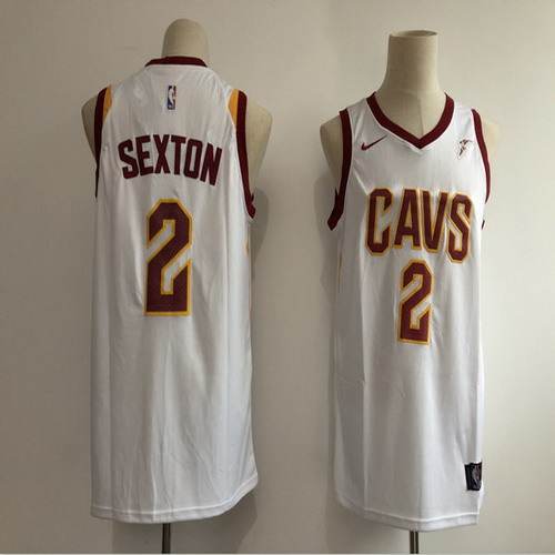 Personalized Cavaliers 2 Collin Sexton White Swingman Jersey