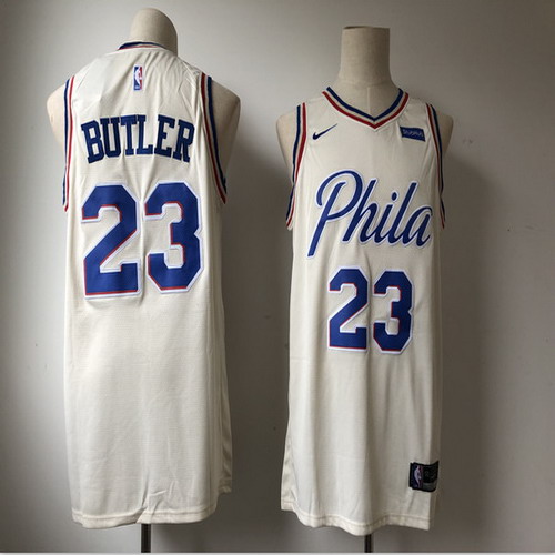 Personalized 76ers 23 Jimmy Butler Cream City Edition Swingman Jersey