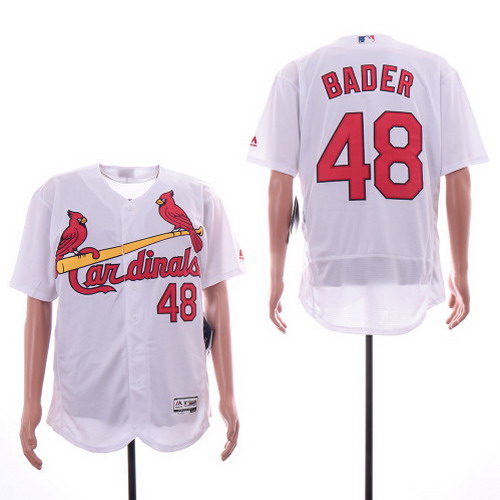 Personalized Cardinals 48 Harrison Bader White Flexbase Jersey