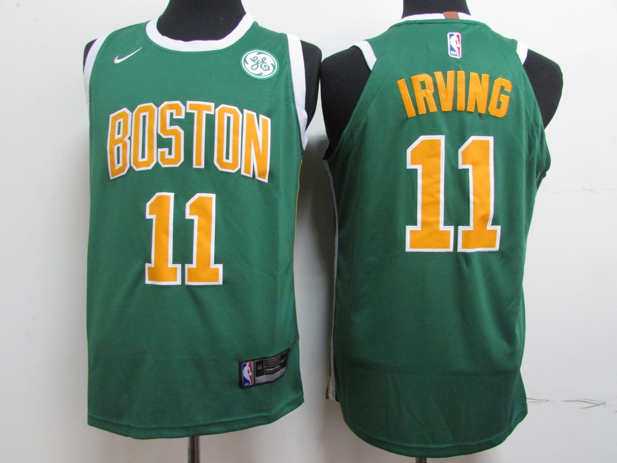 Personalized Celtics 11 Kyrie Irving Green Authentic Jersey