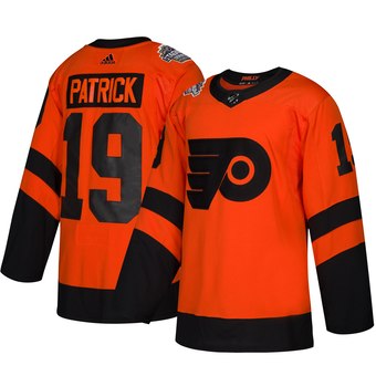 Personalized Philadelphia Flyers #19 Nolan Patrick Orange 2019 NHL Stadium Series Jersey