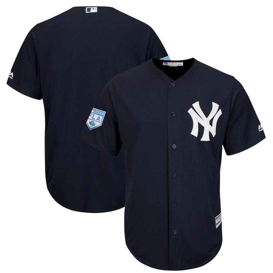 Personalized Yankees Royal 2019 Spring Training Cool Base Jersey