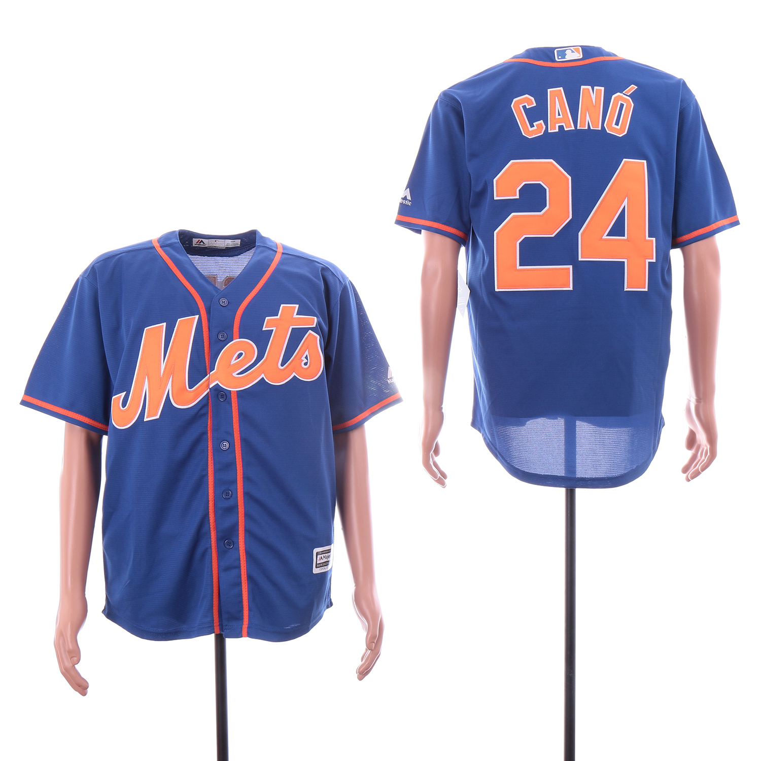 Personalized Mets 24 Robinson Cano Royal Cool Base Jersey