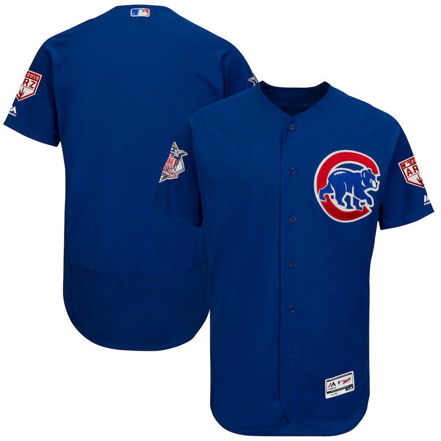 Personalized Cubs Royal 2019 Spring Training Flexbase Jersey
