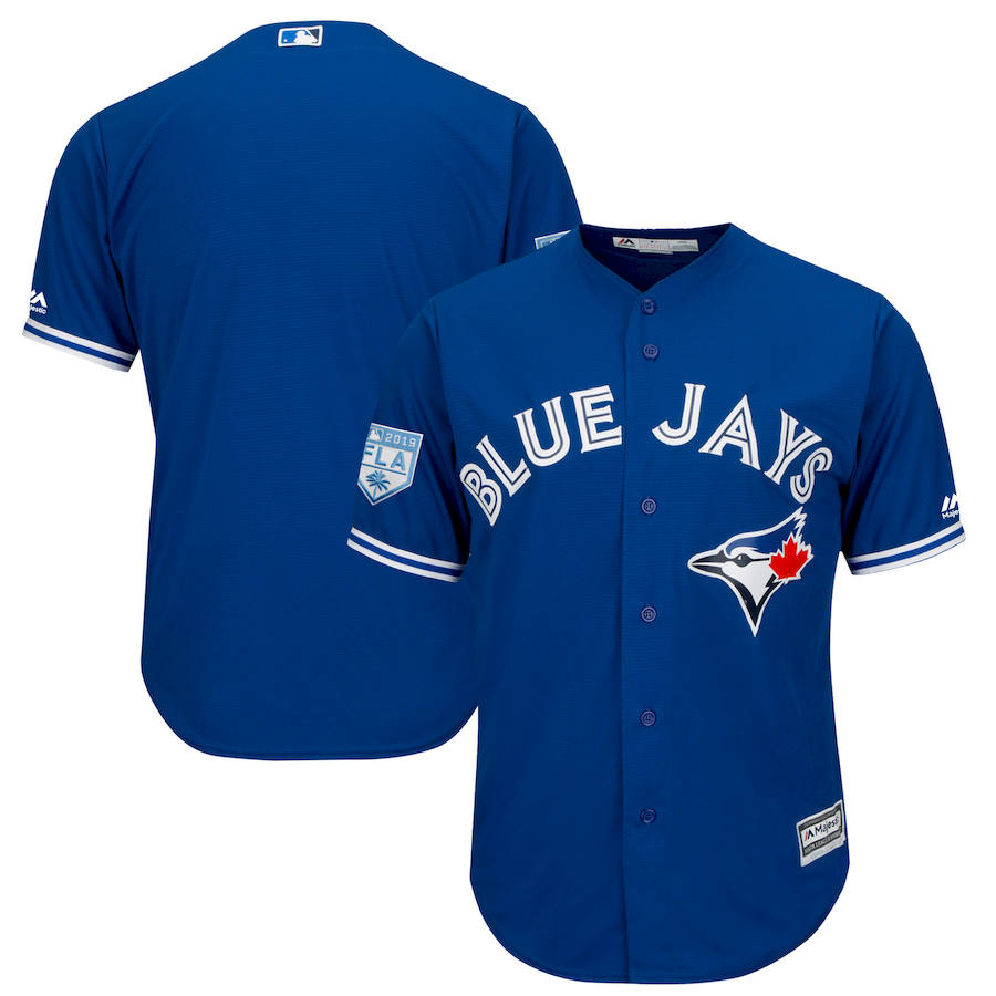 Personalized Blue Jays Royal 2019 Spring Training Cool Base Jersey