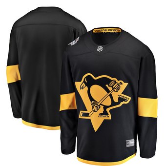Personalized Men’s Pittsburgh Penguins Blank Black 2019 NHL Stadium Series Jersey – 1