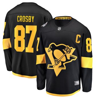 Personalized Men’s Pittsburgh Penguins #87 Sidney Crosby Black 2019 NHL Stadium Series Jersey