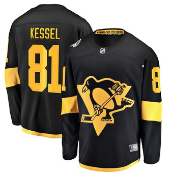 Personalized Men’s Pittsburgh Penguins #81 Phil Kessel Fanatics Branded Black 2019 NHL Stadium Series Jersey