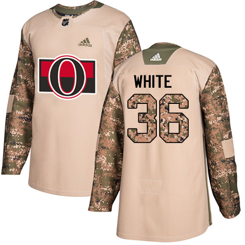 Personalized Senators #36 Colin White Camo Authentic 2017 Veterans Day Stitched Hockey Jersey