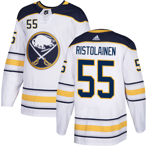Personalized Sabres #55 Rasmus Ristolainen White Road Authentic Stitched Hockey Jersey