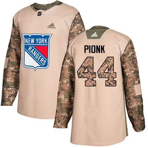 Personalized Rangers #44 Neal Pionk Camo Authentic 2017 Veterans Day Stitched Hockey Jersey