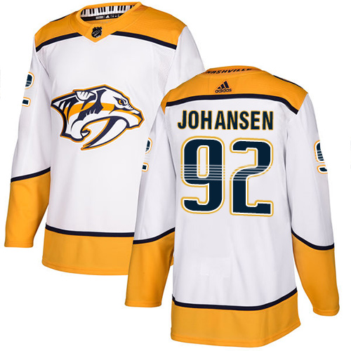 Personalized Predators #92 Ryan Johansen White Road Authentic Stitched Hockey Jersey