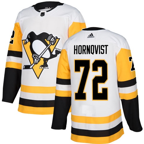 Personalized Penguins #72 Patric Hornqvist White Road Authentic Stitched Hockey Jersey