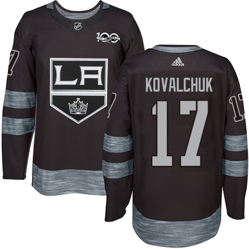 Personalized Kings #17 Ilya Kovalchuk Black 1917-2017 100th Anniversary Stitched Hockey Jersey