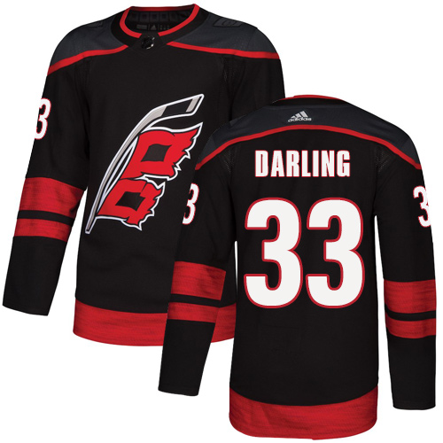 Personalized Hurricanes #33 Scott Darling Black Alternate Authentic Stitched Hockey Jersey