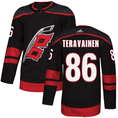 Personalized Hurricanes #86 Teuvo Teravainen Black Alternate Authentic Stitched Hockey Jersey