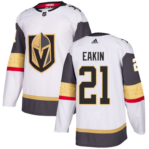 Personalized Golden Knights #21 Cody Eakin White Road Authentic Stitched Hockey Jersey