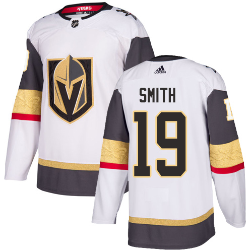 Personalized Golden Knights #19 Reilly Smith White Road Authentic Stitched Hockey Jersey