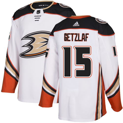 Personalized Ducks #15 Ryan Getzlaf White Road Authentic Stitched Hockey Jersey
