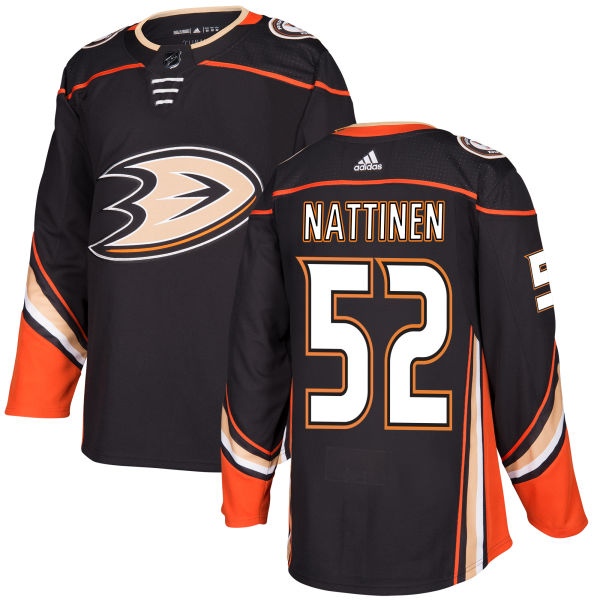 Personalized Men’s #52 Julius Nattinen Anaheim Ducks Jersey – Authentic Black