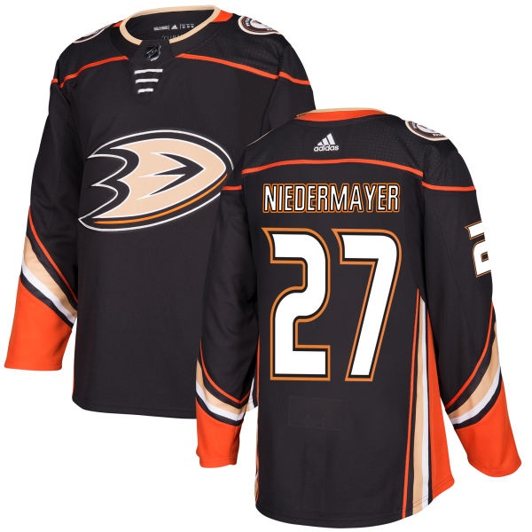 Personalized Men’s #27 Scott Niedermayer Anaheim Ducks Jersey – Authentic Black