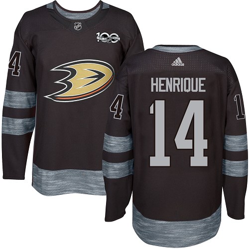 Personalized Ducks #14 Adam Henrique Black 1917-2017 100th Anniversary Stitched Hockey Jersey