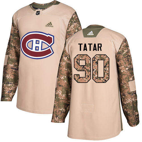 Personalized Canadiens #90 Tomas Tatar Camo Authentic 2017 Veterans Day Stitched Hockey Jersey