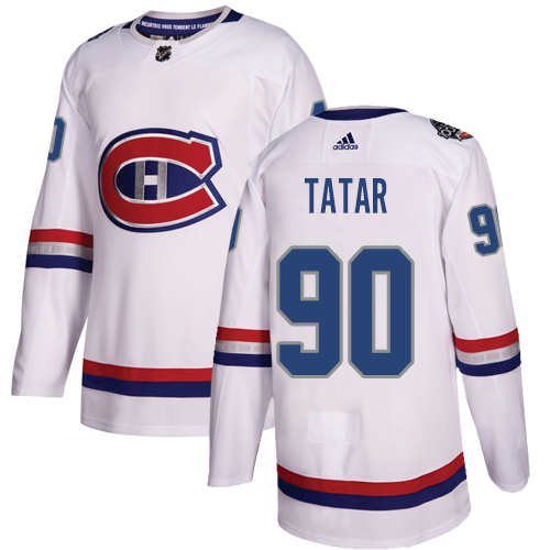 Personalized Canadiens #90 Tomas Tatar White Authentic 2017 100 Classic Stitched Hockey Jersey