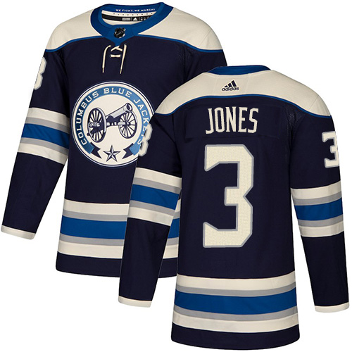 Personalized Blue Jackets #3 Seth Jones Navy Alternate Authentic Stitched Hockey Jersey