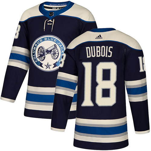 Personalized Blue Jackets #18 Pierre-Luc Dubois Navy Alternate Authentic Stitched Hockey Jersey