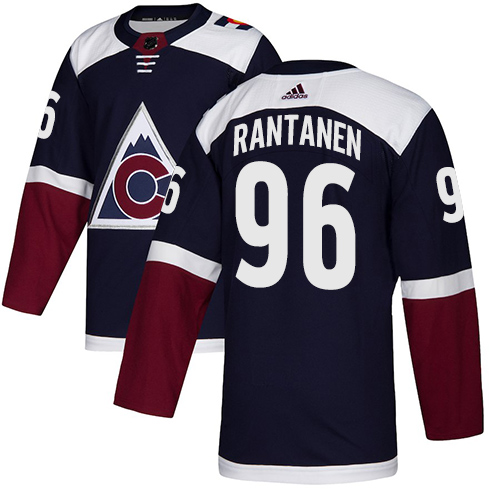 Personalized Avalanche #96 Mikko Rantanen Navy Alternate Authentic Stitched Hockey Jersey