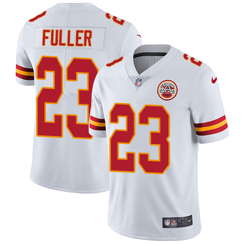 Personalized Chiefs #23 Kendall Fuller White Men’s Stitched Football Untouchable Limited Jersey