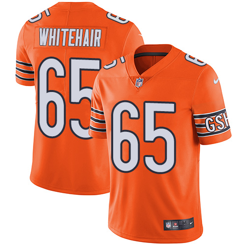 Personalized Bears #65 Cody Whitehair Orange Men’s Stitched Football Limited Rush Jersey