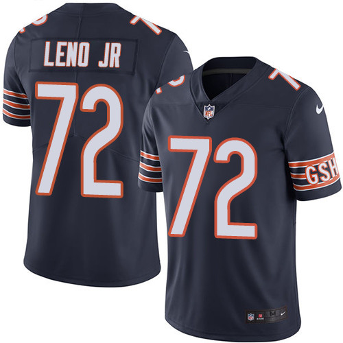 Personalized Bears #72 Charles Leno Jr Navy Blue Team Color Men’s Stitched Football Untouchable Limited Jersey