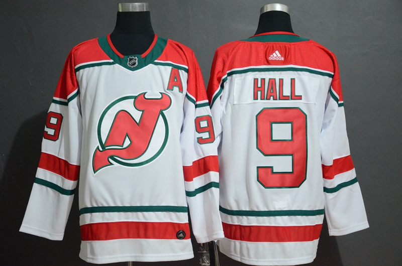 Personalized Devils 9 Taylor Hall White Alternate Breakaway Jersey