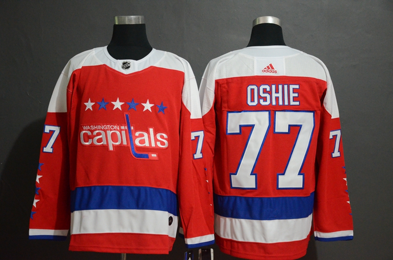 Personalized Capitals 77 T.J. Oshie Red Breakaway Jersey