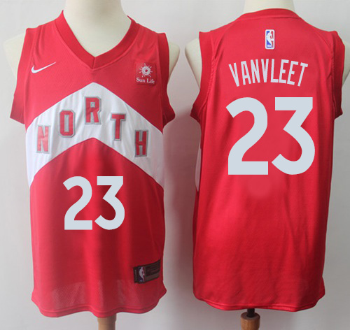 Personalized Raptors #23 Fred VanVleet Red Basketball Swingman Earned Edition Jersey