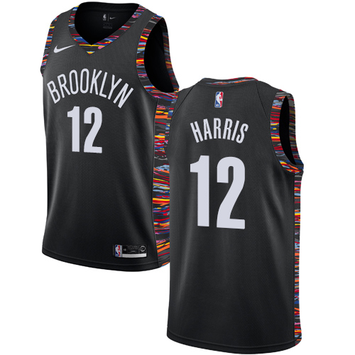 Personalized Nets #12 Joe Harris Black Basketball Swingman City Edition 2018 19 Jersey