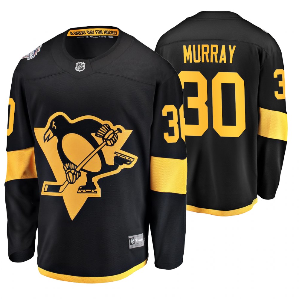 Personalized Men’s Pittsburgh Penguins #30 Matt Murray Black 2019 NHL Stadium Series Jersey