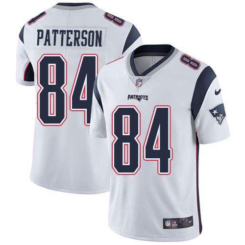 Personalized Patriots #84 White limited Jersey