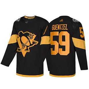 Personalized Men’s Pittsburgh Penguins #59 Jake Guentzel Black 2019 NHL Stadium Series Jersey