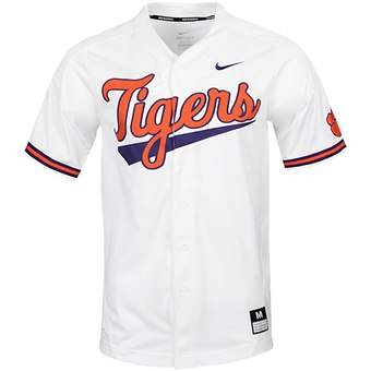 Personalized Custom Clemson Tigers White College Baseball Jersey