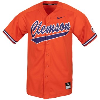 Personalized Custom Clemson Tigers Orange College Baseball Jersey
