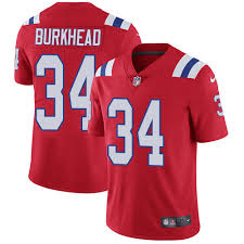 Personalized Men’s New England Patriots #34 Rex Burkhead Red Limited Jersey