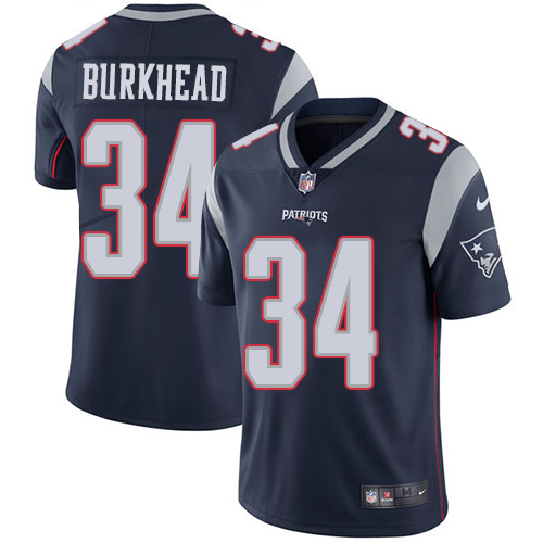 Personalized Men’s New England Patriots #34 Rex Burkhead Blue Limited Jersey