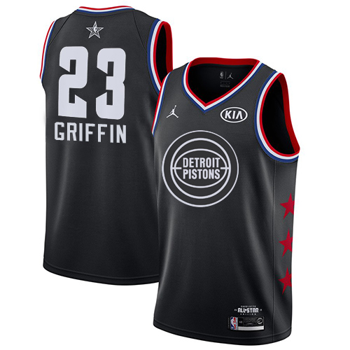 Personalized Pistons #23 Blake Griffin Black Basketball Jordan Swingman 2019 All-Star Game Jersey