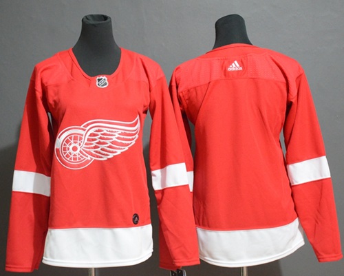 Personalized Women’s Red Wings Blank Red Home Authentic Women’s Stitched Hockey Jersey
