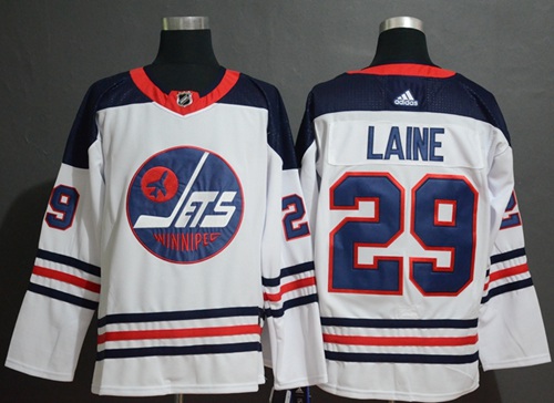 Personalized Jets #29 Patrik Laine White Authentic Heritage Stitched Hockey Jersey